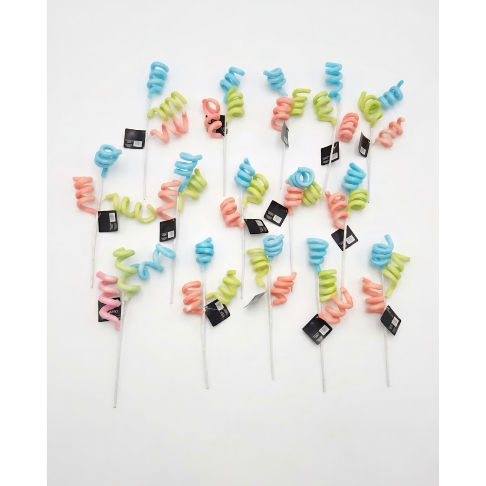15 NEW Floral Pick Sprinkles, Wreath Arrangement Swirl Candy 'Sweet Treats'